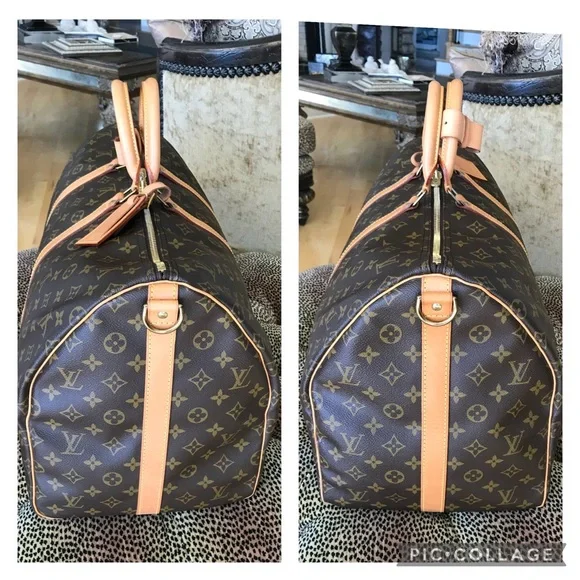 Exquisite Louis Vuitton Keepall Bandoliere 55 Travel Bag Suitcase Carry On - Picture 7 of 17